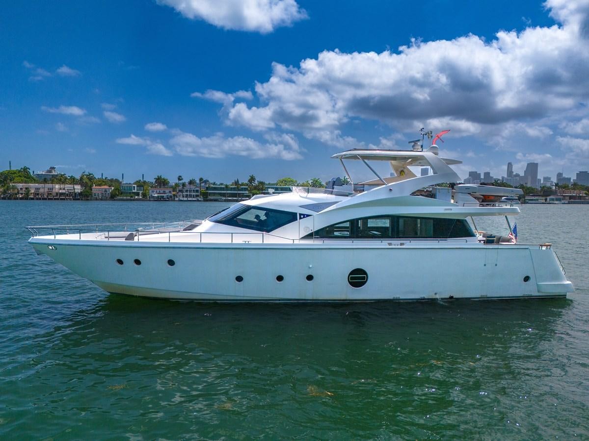 a white yacht in the water aboard AICON 85 Yacht for Sale