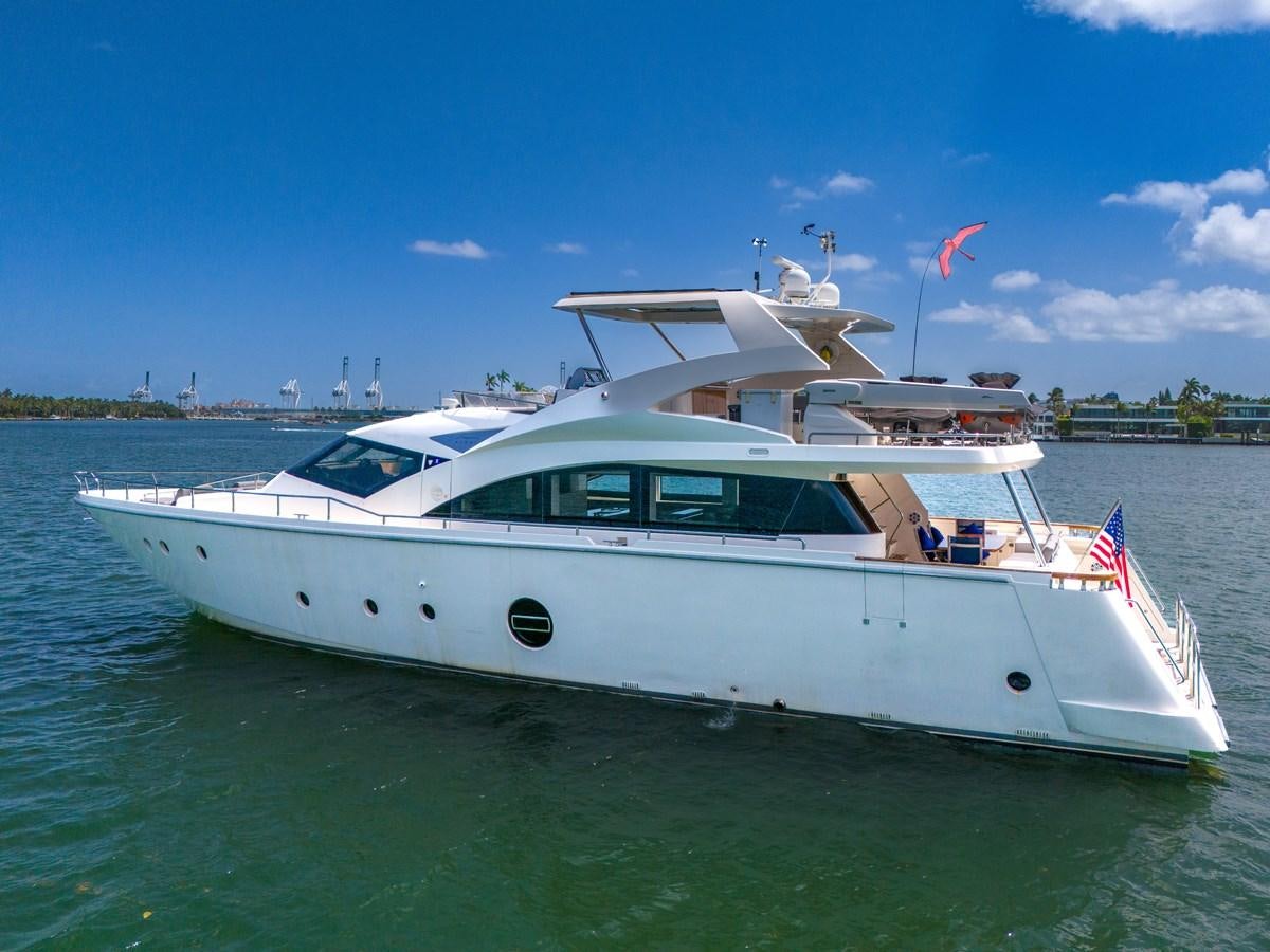 a boat in the water aboard AICON 85 Yacht for Sale