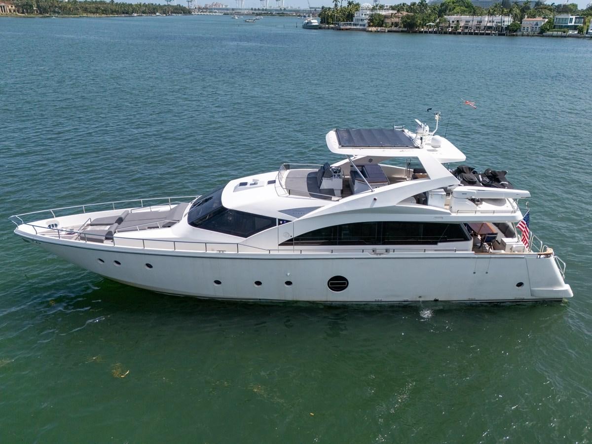 a white yacht in the water aboard AICON 85 Yacht for Sale