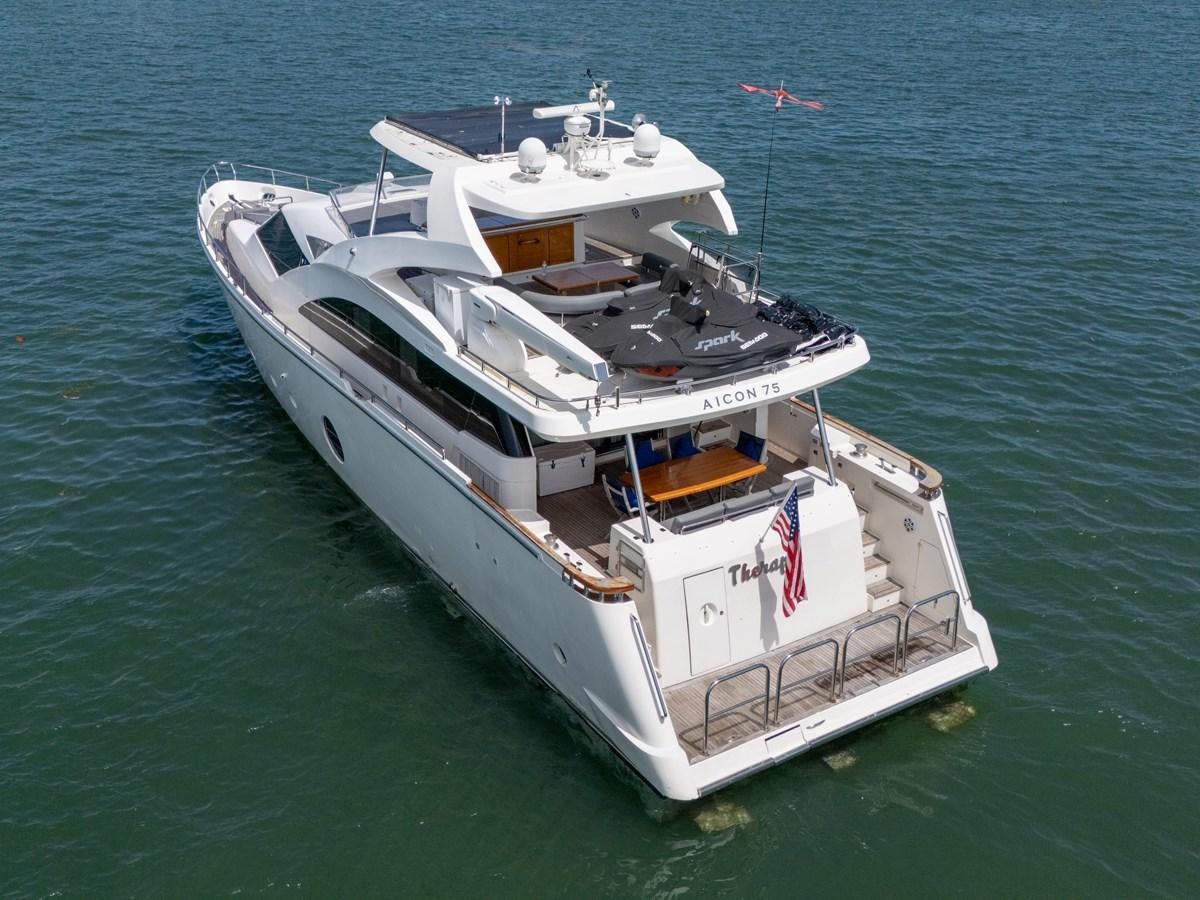 a boat on the water aboard AICON 85 Yacht for Sale