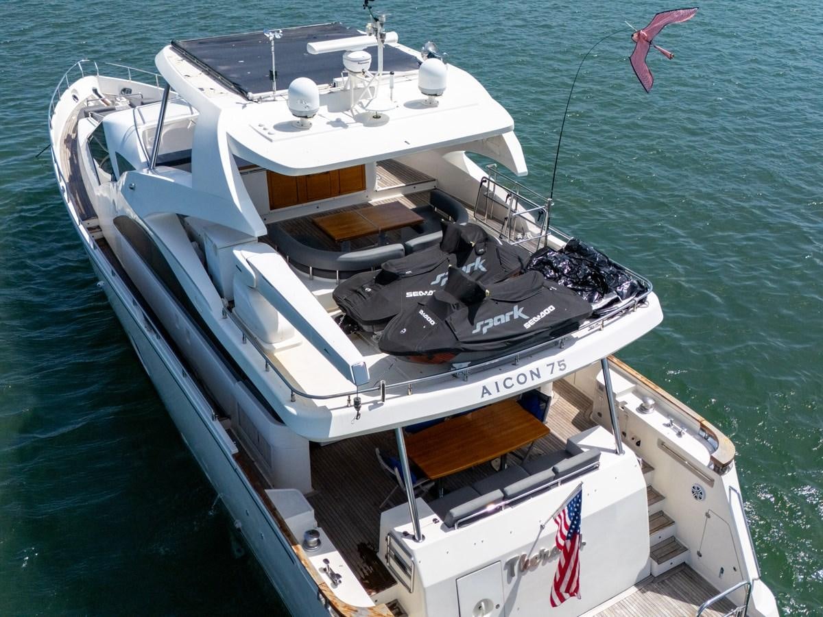a boat on the water aboard AICON 85 Yacht for Sale