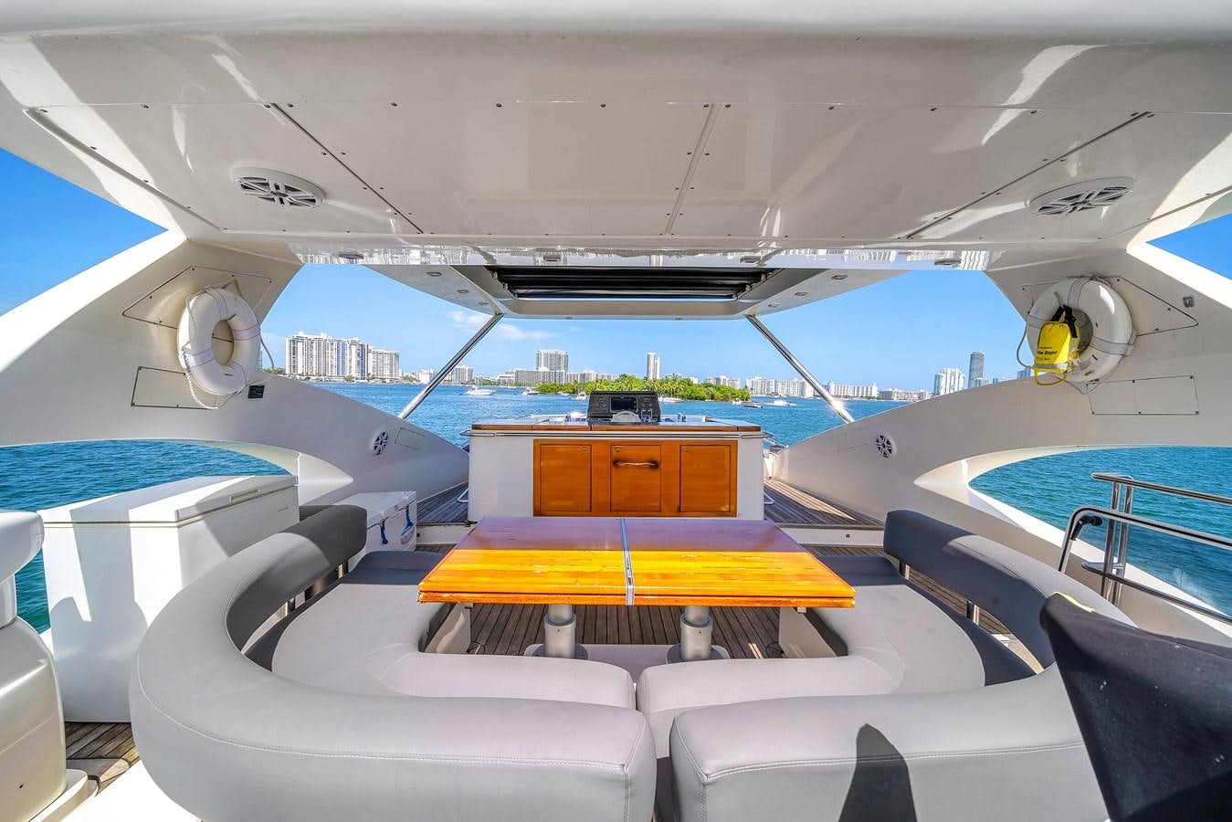 the cockpit of an airplane aboard AICON 85 Yacht for Sale