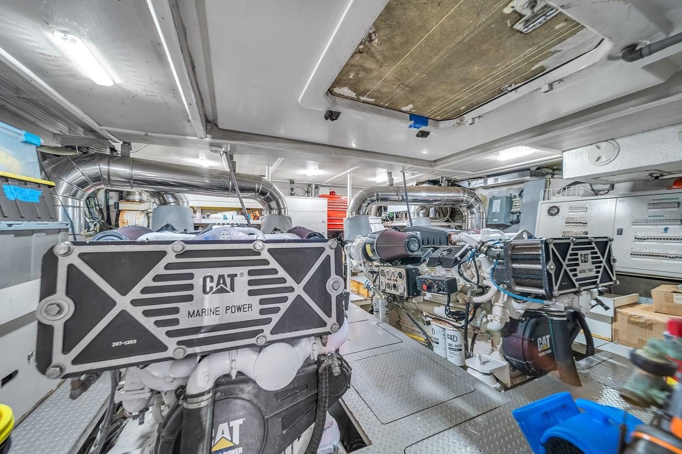 a large factory with machinery aboard AICON 85 Yacht for Sale