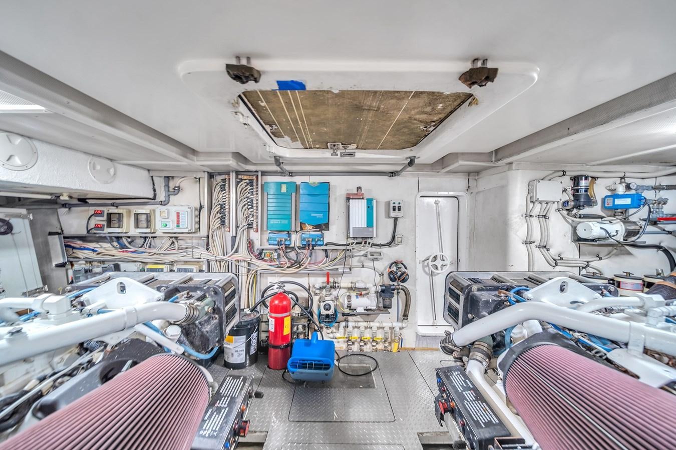 inside view of a room aboard AICON 85 Yacht for Sale