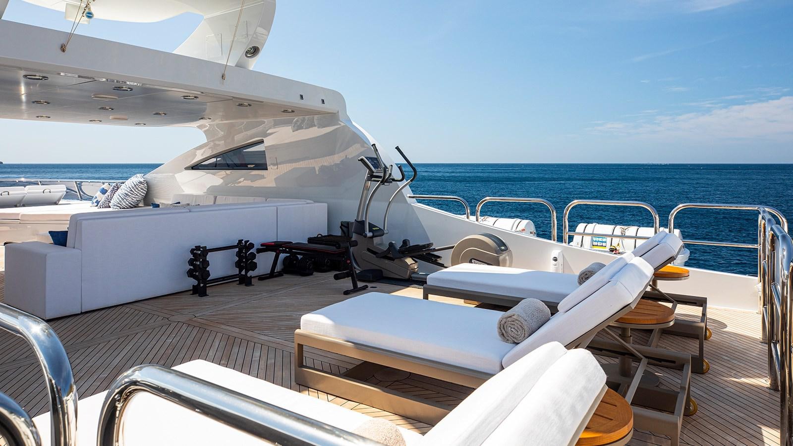 a boat on the water aboard LA DEA II Yacht for Sale