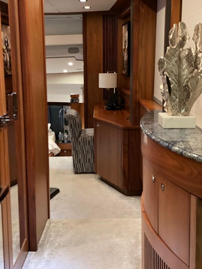 a room with a desk and a chair aboard SOLARIS Yacht for Sale