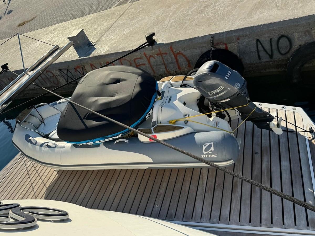 a helmet on a skateboard aboard SOLARIS Yacht for Sale