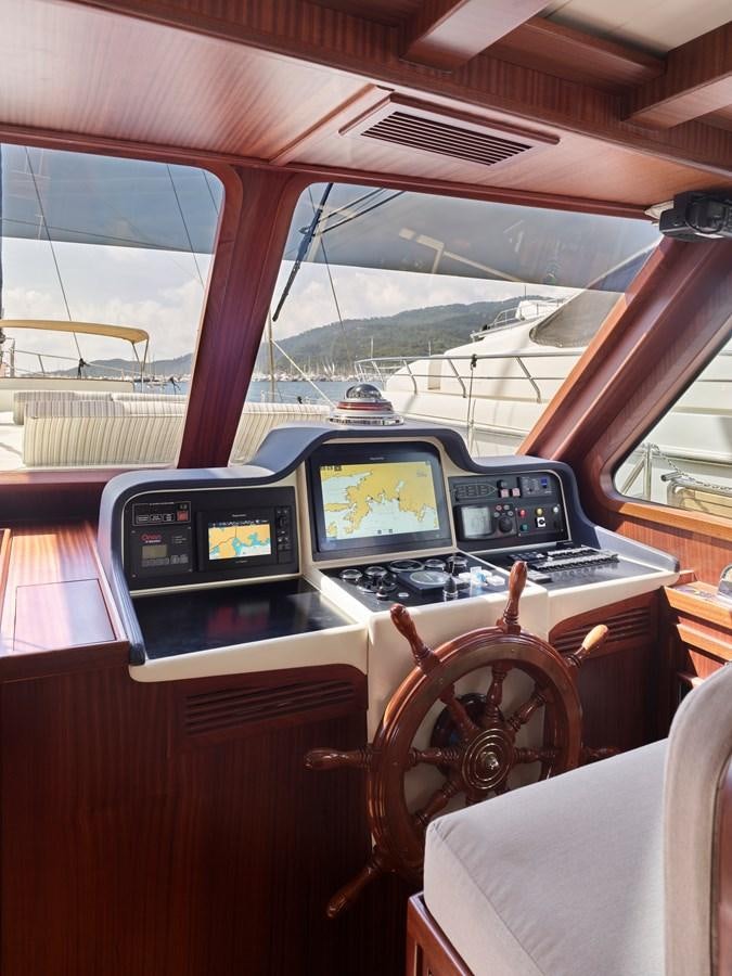 inside of a car aboard KAFTAN Yacht for Sale