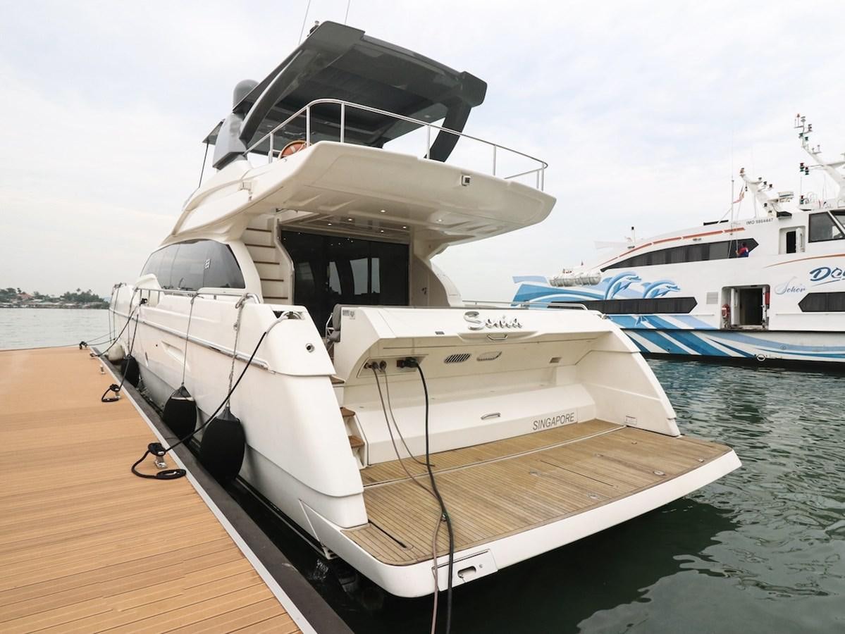 a boat on a dock aboard SONIA Yacht for Sale