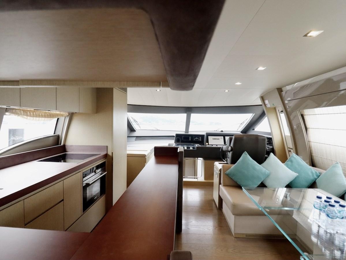a room with a bed and a desk aboard SONIA Yacht for Sale