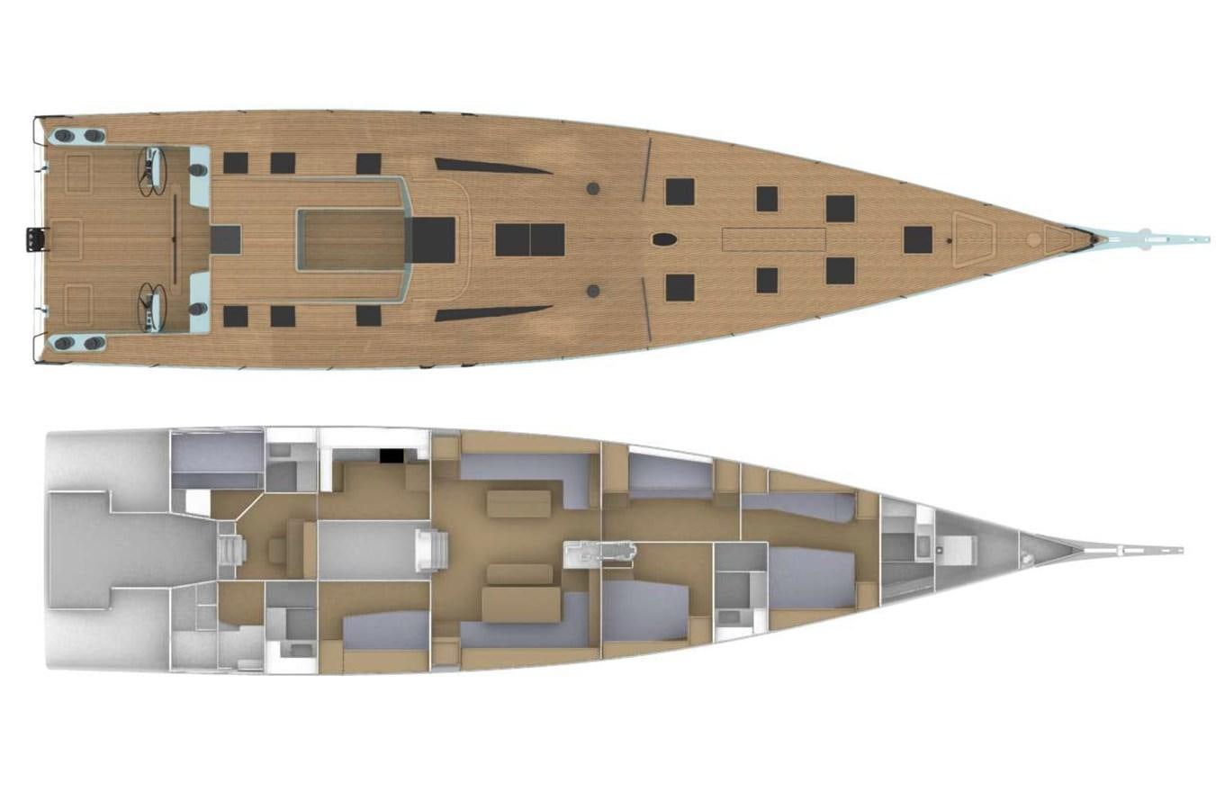 a building with many windows aboard MOMI Yacht for Sale