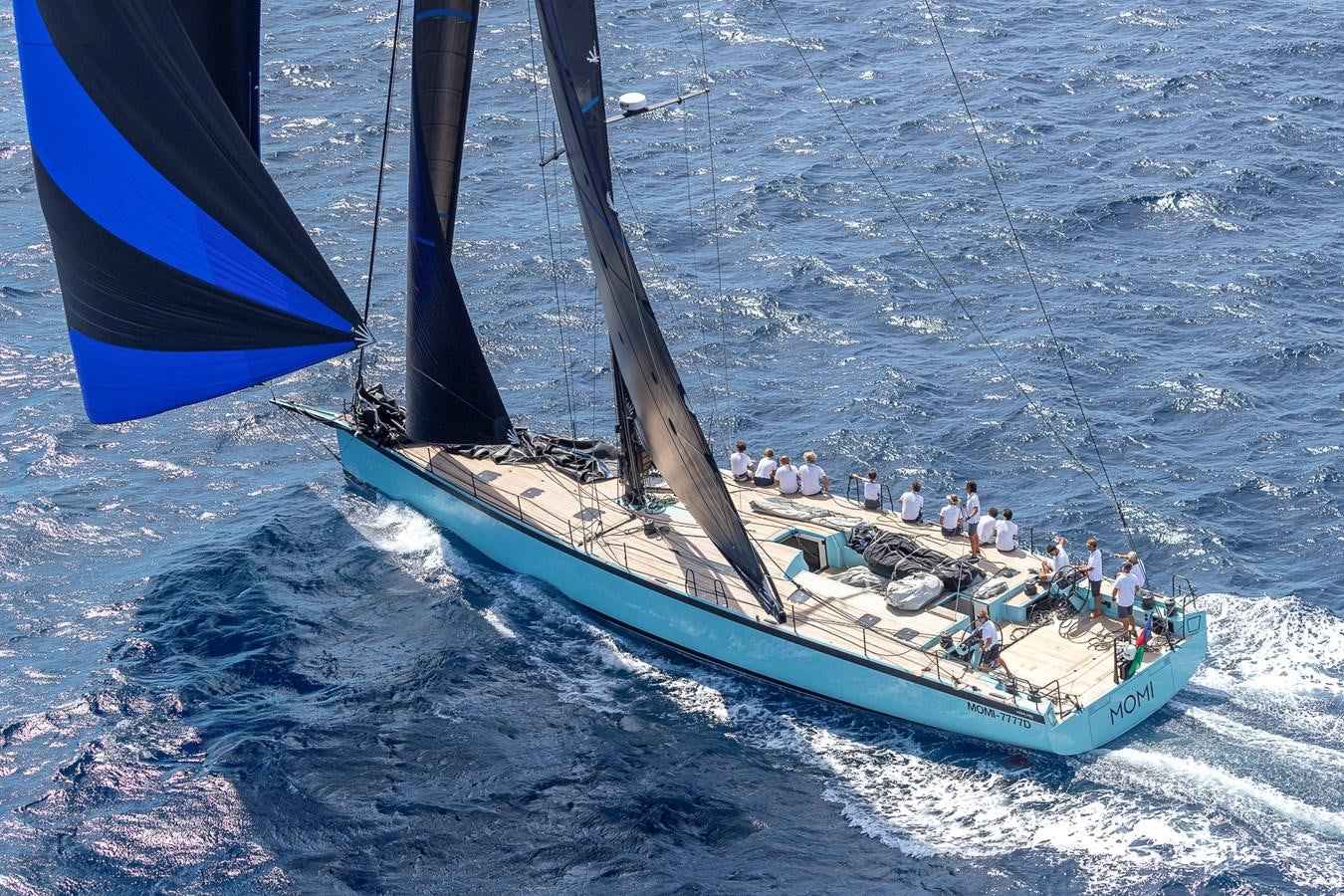 a boat on the water aboard MOMI Yacht for Sale