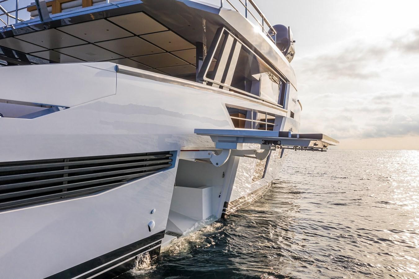 a boat on the water aboard ARCADIA SHERPA 80 Yacht for Sale