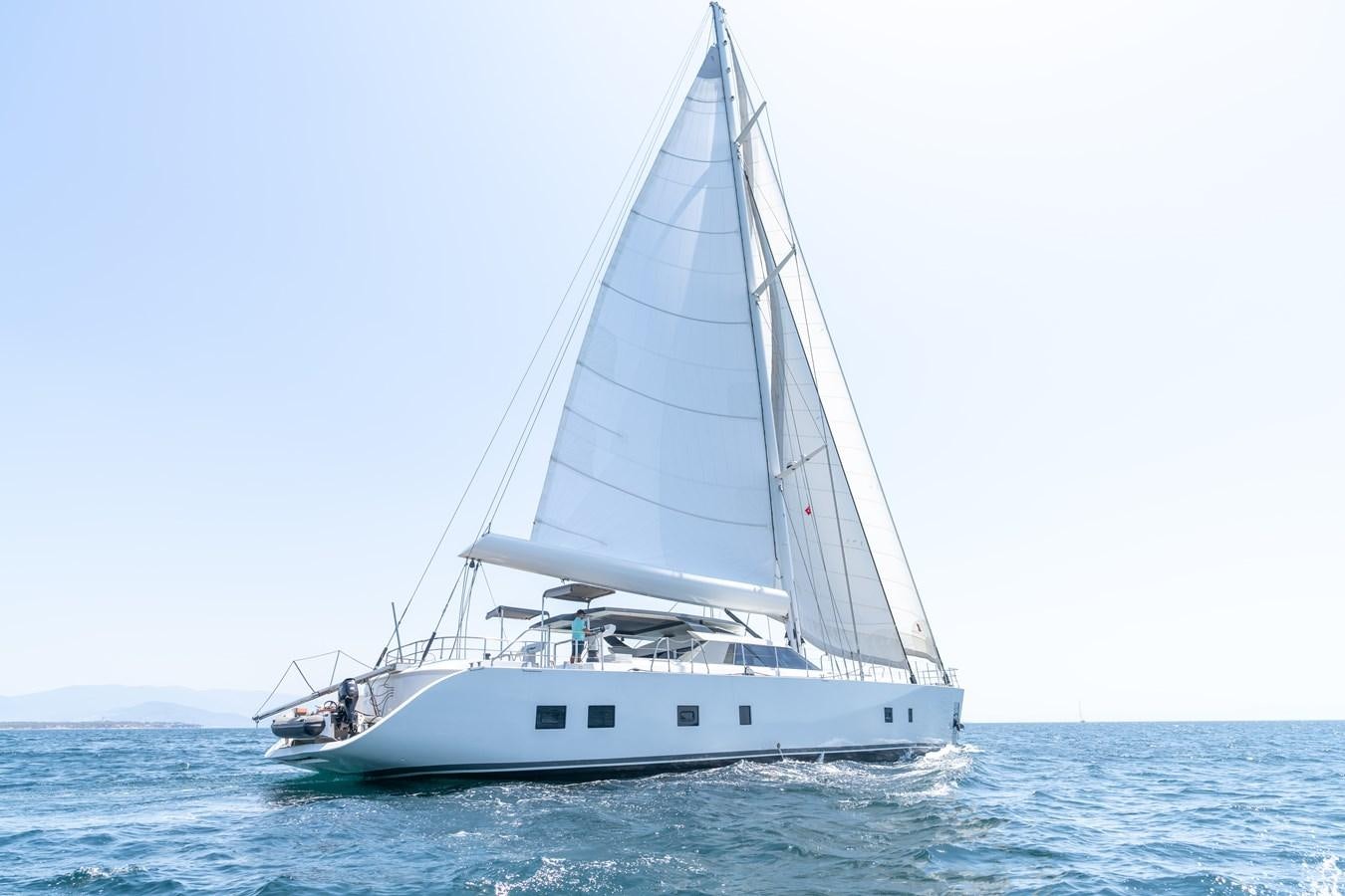 a sailboat in the ocean aboard JASMINA III Yacht for Sale