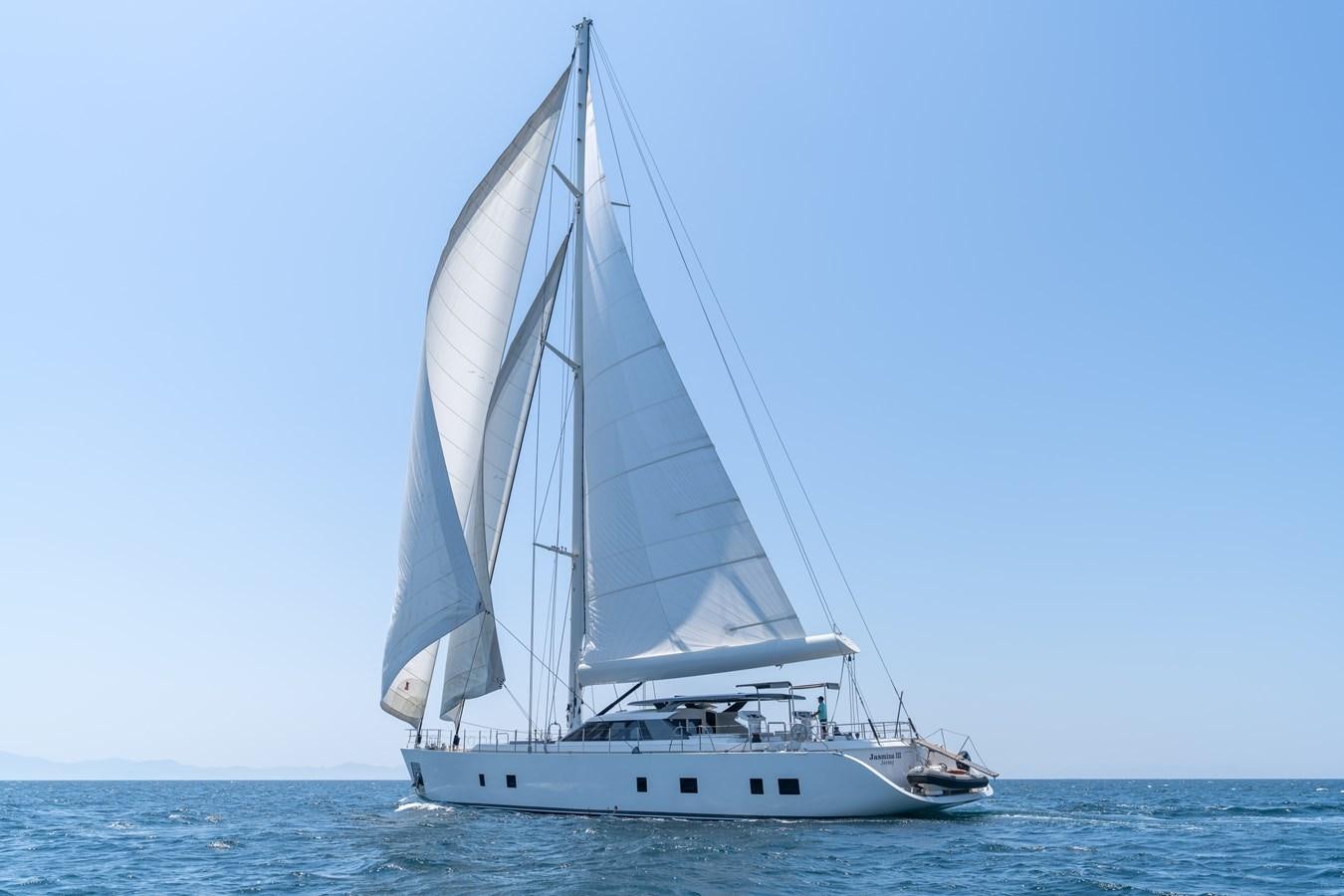 a sailboat on the water aboard JASMINA III Yacht for Sale