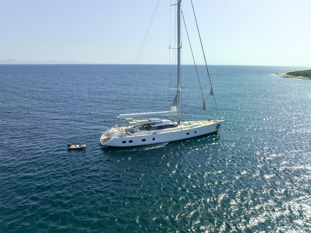 a boat in the water aboard JASMINA III Yacht for Sale