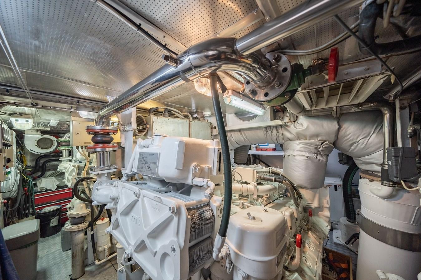 a room with machinery aboard MOONRAKER II Yacht for Sale