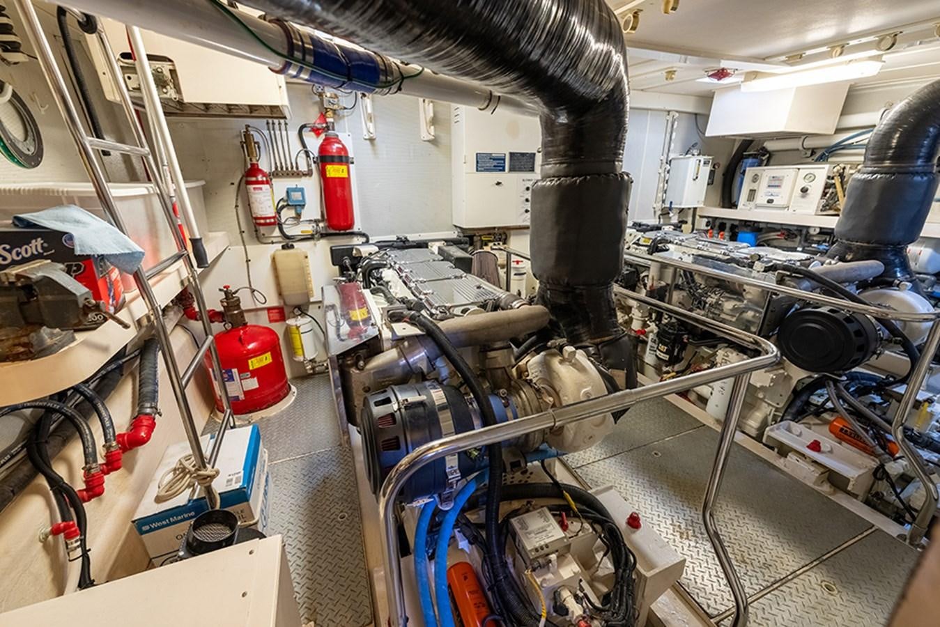 a machine with wires aboard BODACIOUS VI Yacht for Sale