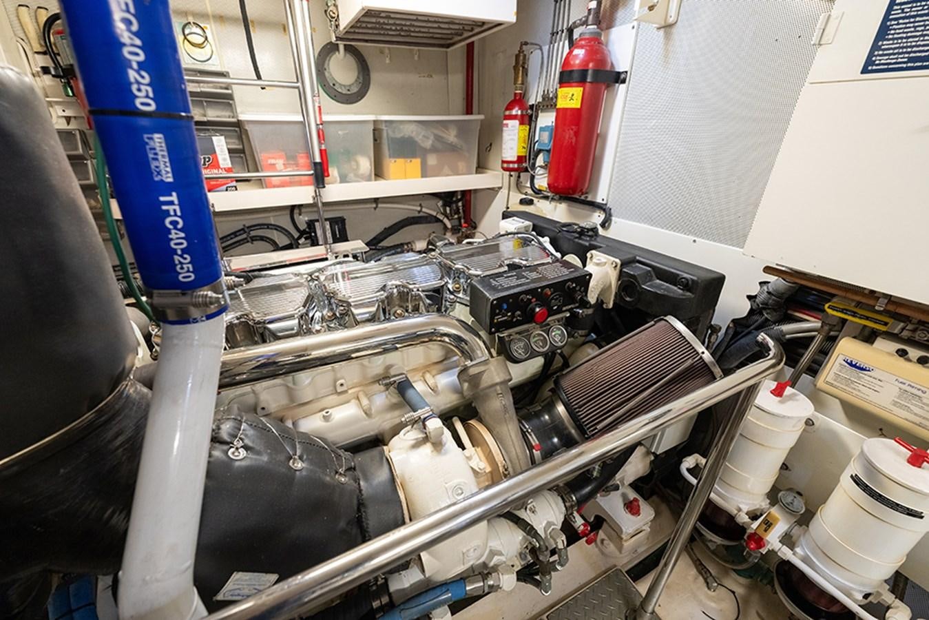 a close-up of a machine aboard BODACIOUS VI Yacht for Sale