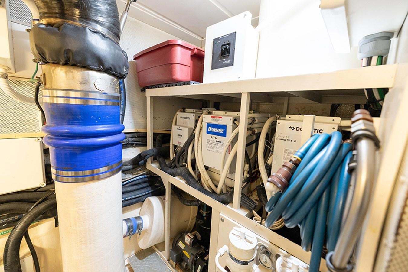 a machine with many wires aboard BODACIOUS VI Yacht for Sale