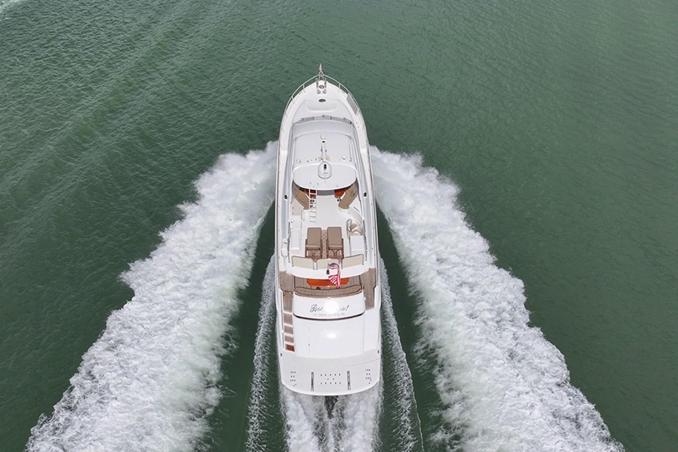 a white ship in the water aboard BODACIOUS VI Yacht for Sale