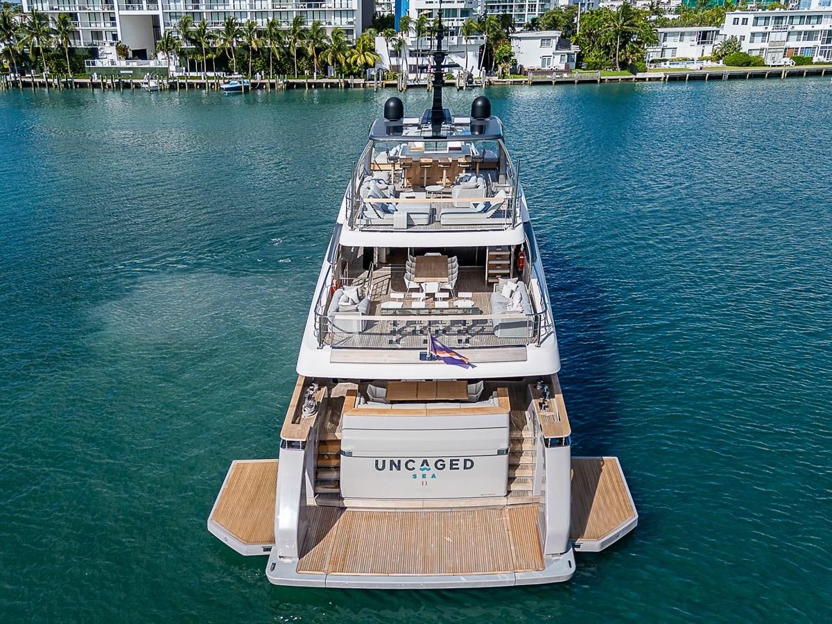 a large ship in the water aboard F 118 Yacht for Sale