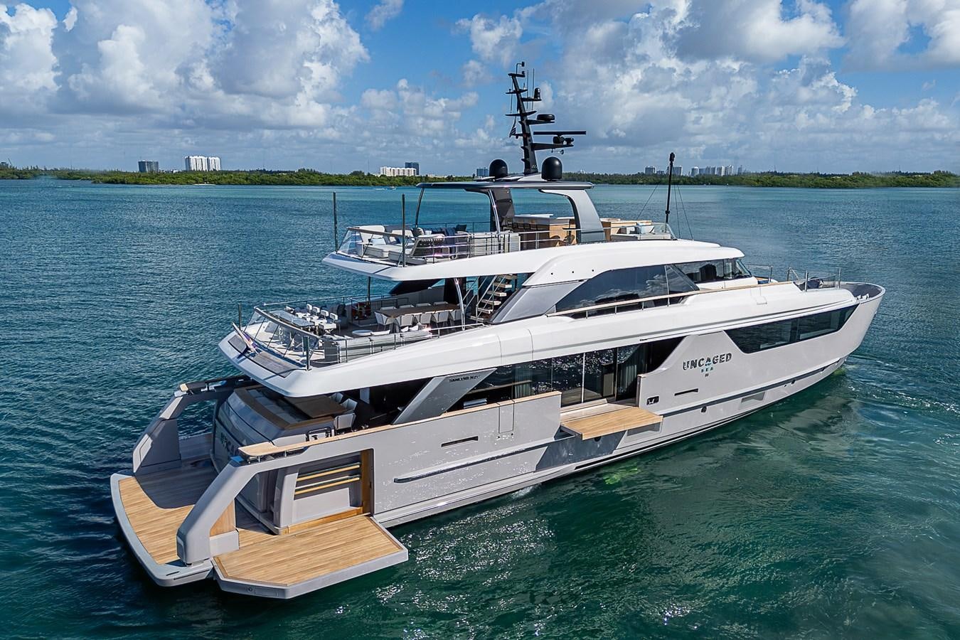 a boat on the water aboard F 118 Yacht for Sale