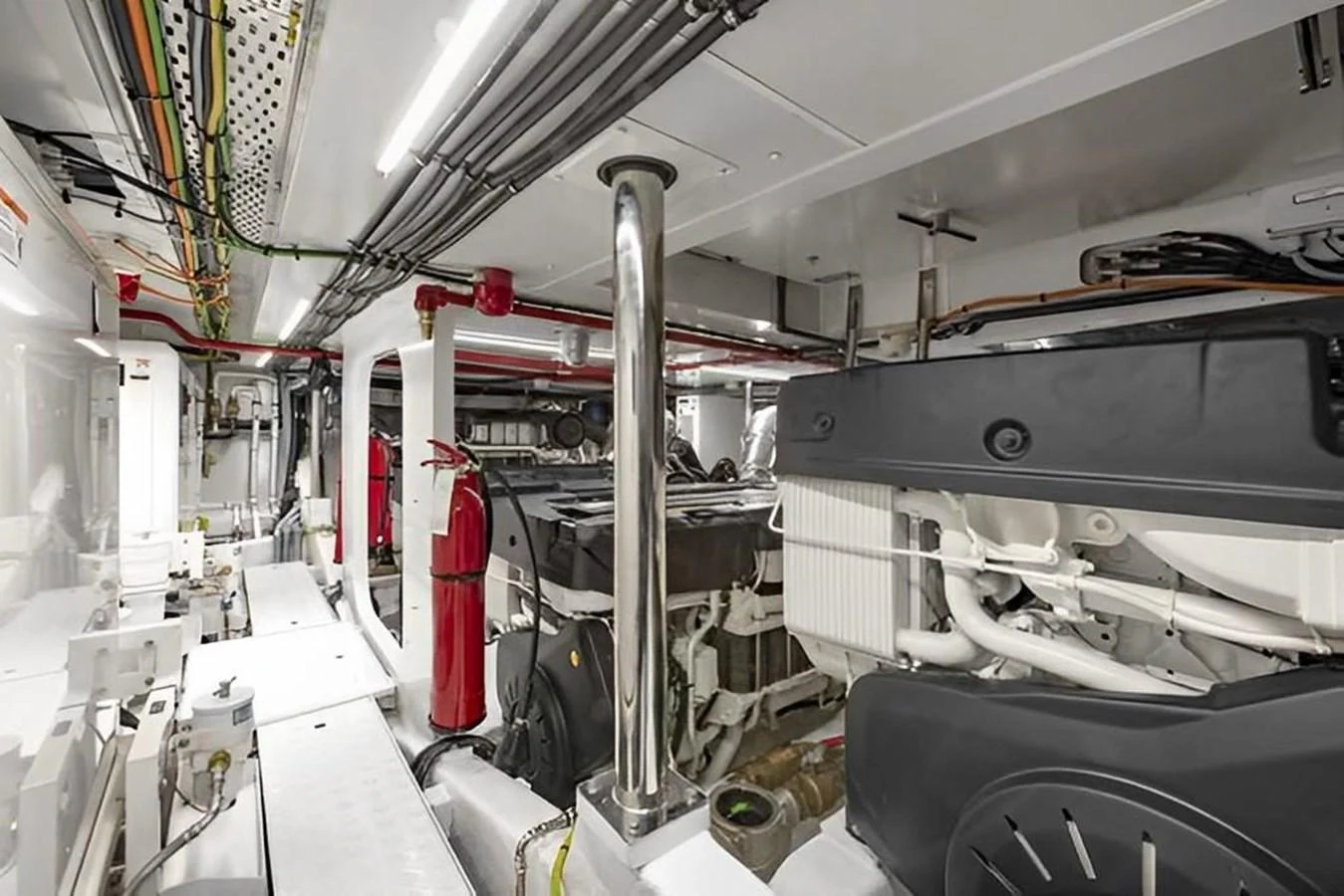 inside of a factory aboard ALMAX Yacht for Sale