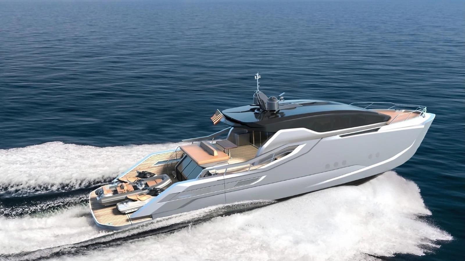 a boat on the water aboard VENTO 85 X-ONE Yacht for Sale