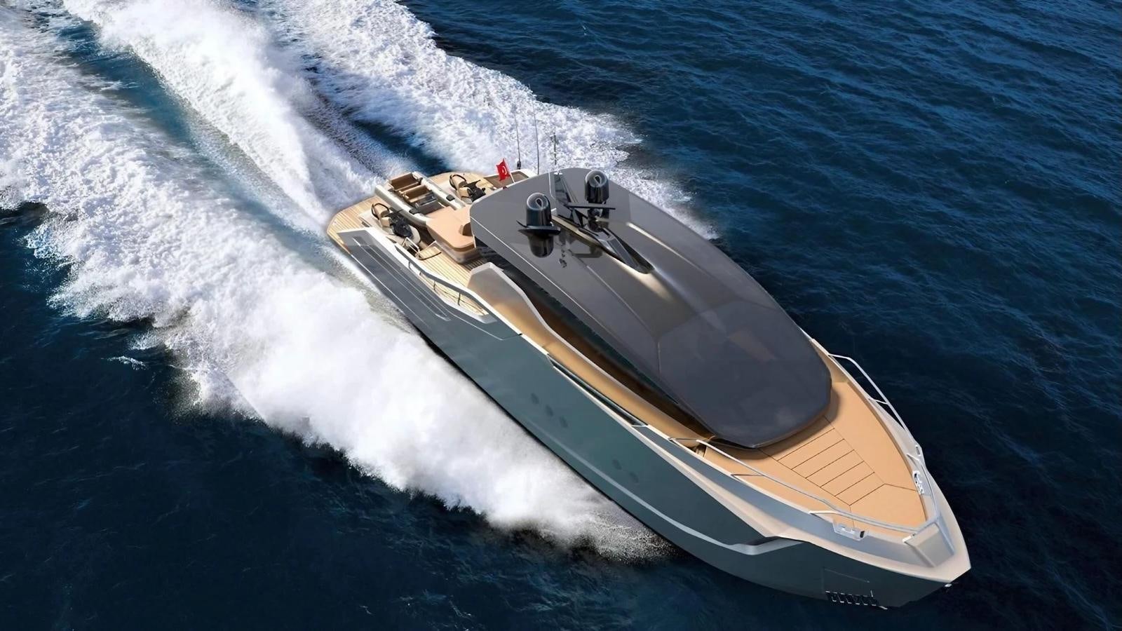 a boat on the water aboard VENTO 85 X-ONE Yacht for Sale