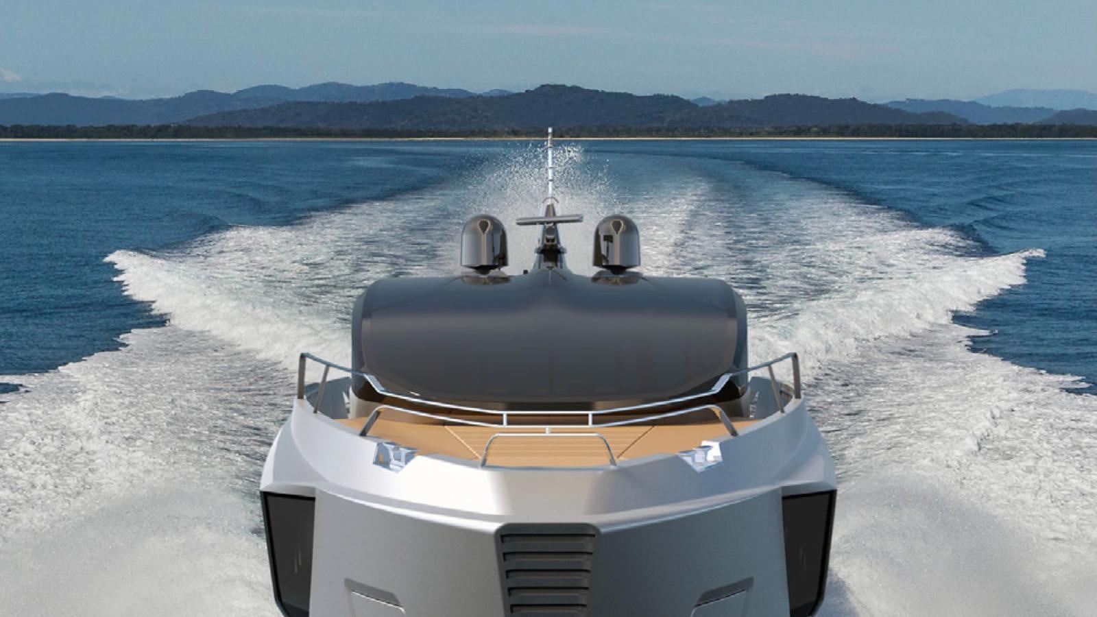 a boat on the water aboard VENTO 85 X-ONE Yacht for Sale