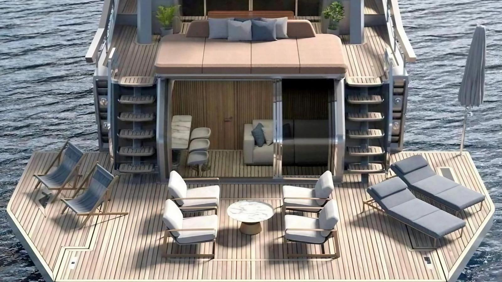 a boat on the water aboard VENTO 85 X-ONE Yacht for Sale