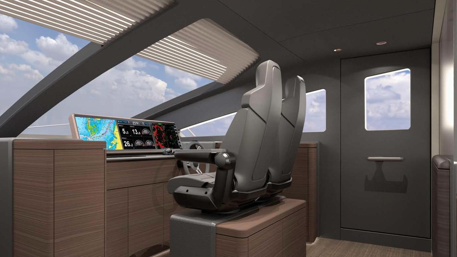 a machine in a room aboard VENTO 85 X-ONE Yacht for Sale