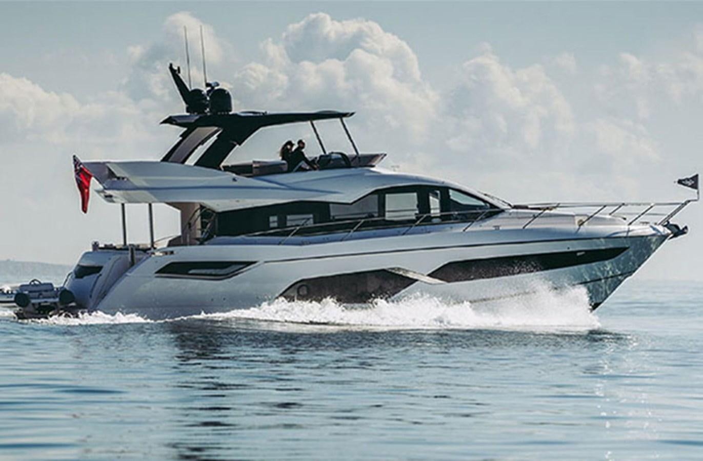 a boat with propellers on the water aboard SM Yacht for Sale