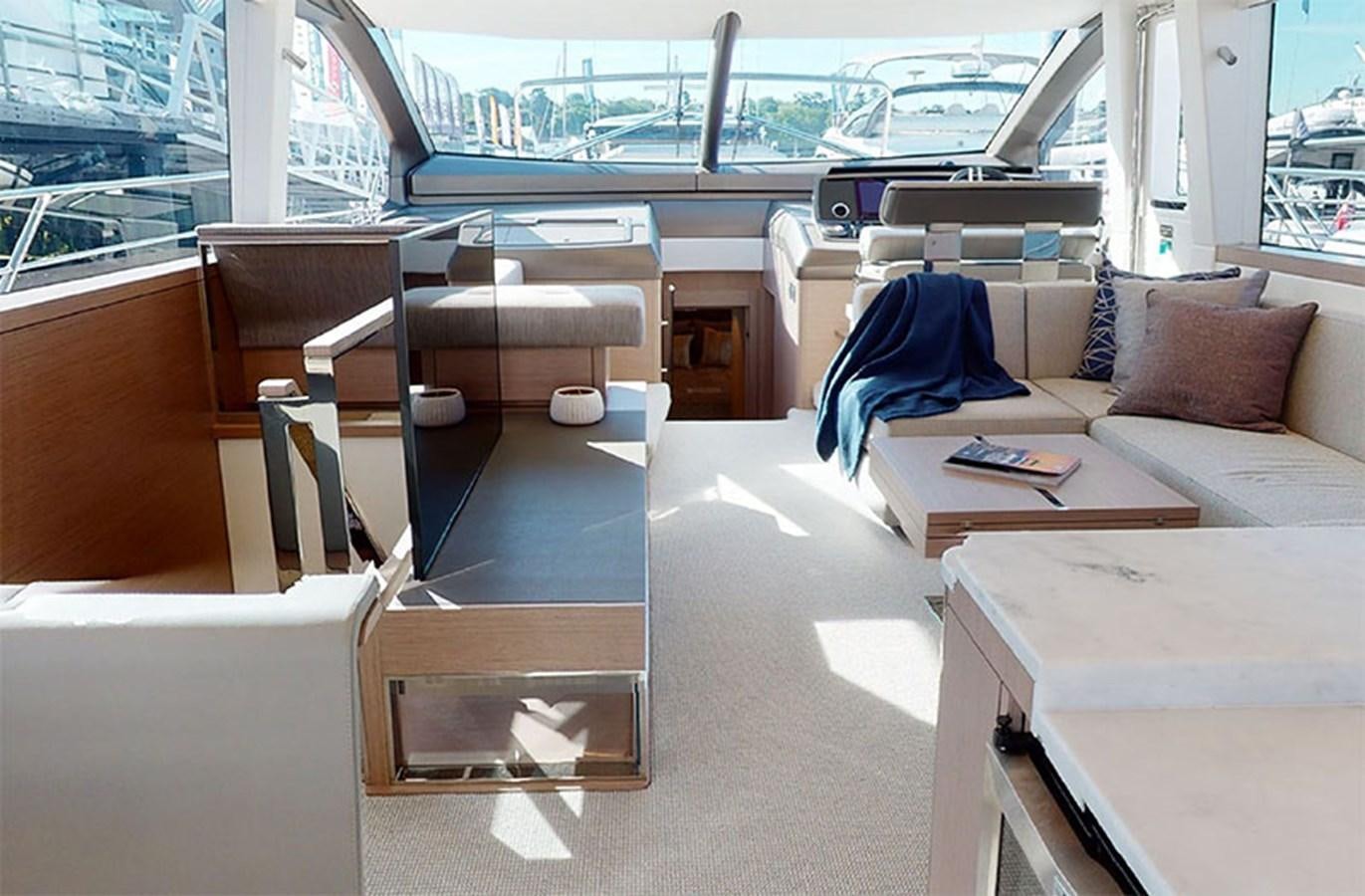 inside of a vehicle aboard SM Yacht for Sale