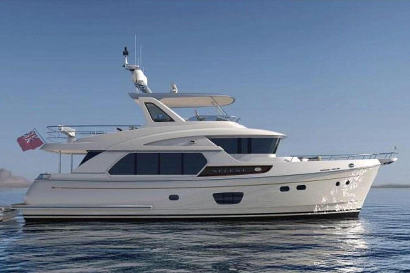 a white yacht in the water aboard 2024 SELENE 60 OCEAN EXPLORER Yacht for Sale