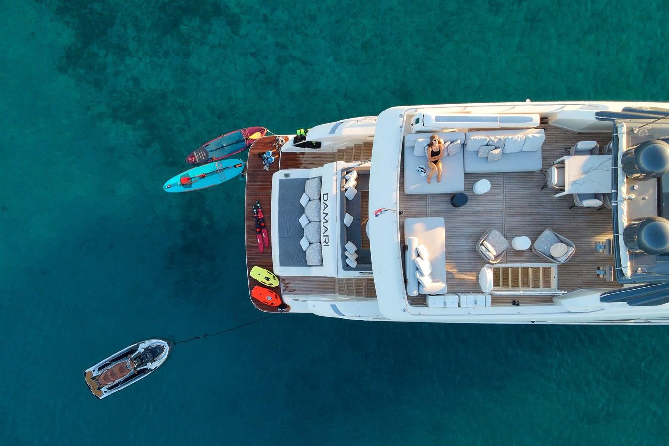 a boat on the water aboard DAMARI Yacht for Sale