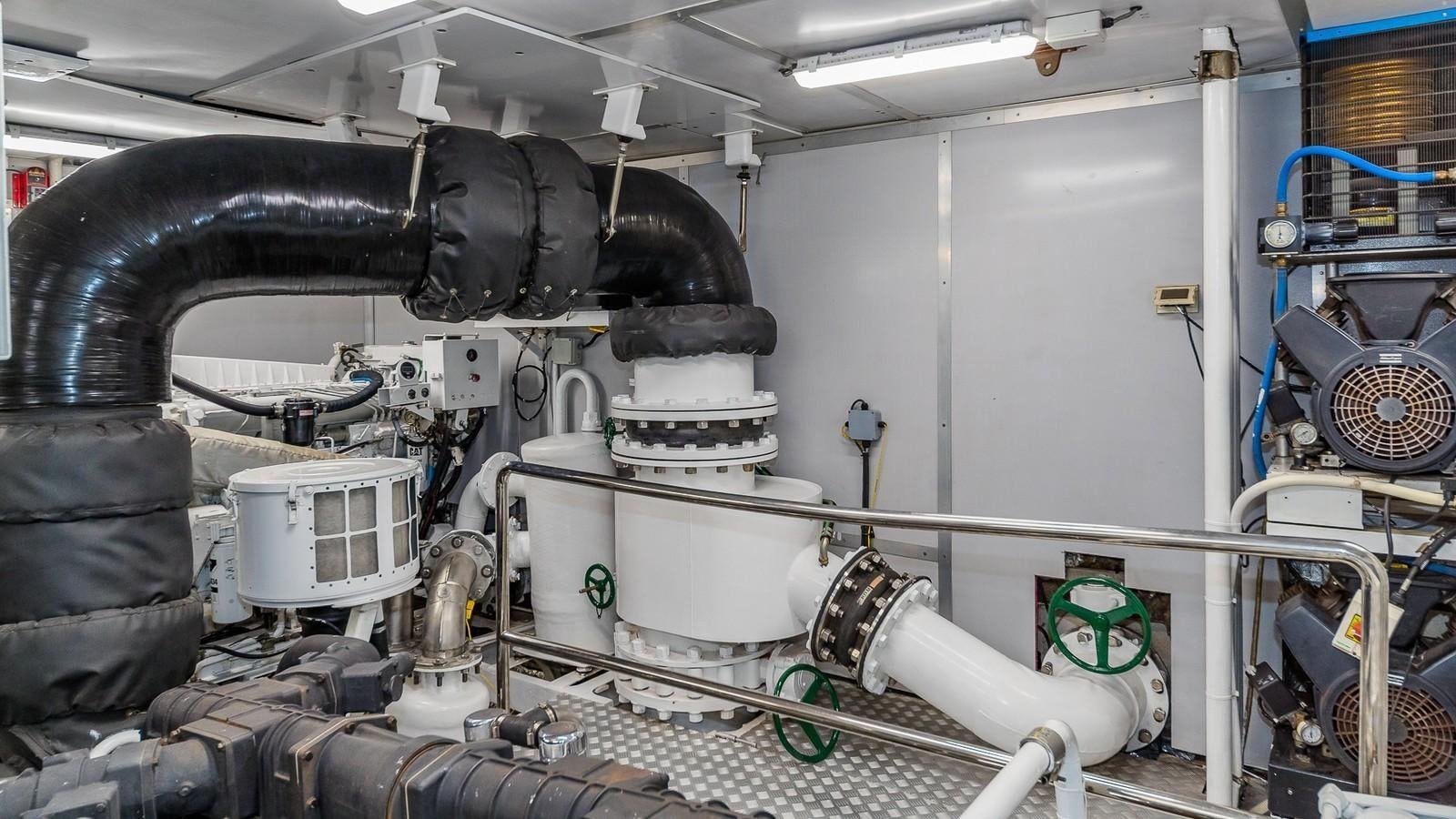 a large machine with several wires aboard BELLA Yacht for Sale