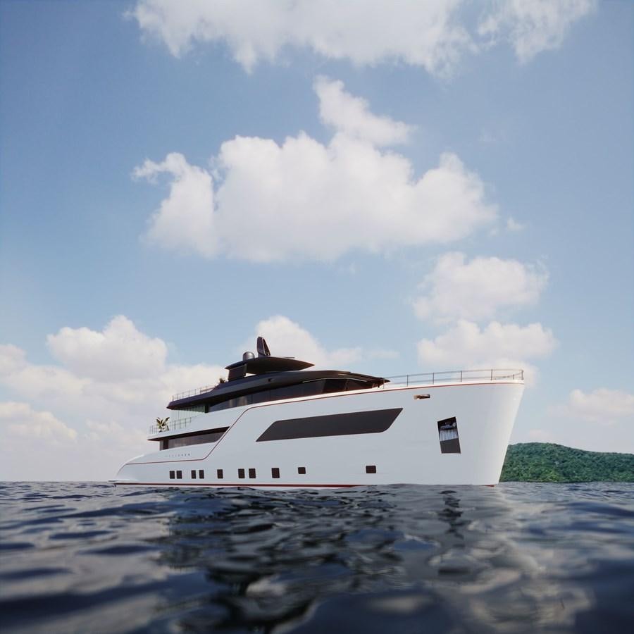a white boat in the water aboard TERRANOVA 45 Yacht for Sale