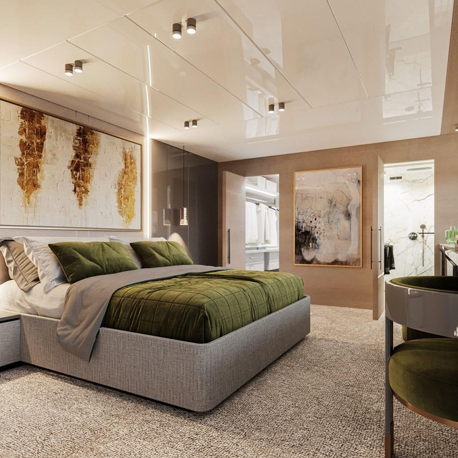 a couch in a room aboard TERRANOVA 45 Yacht for Sale