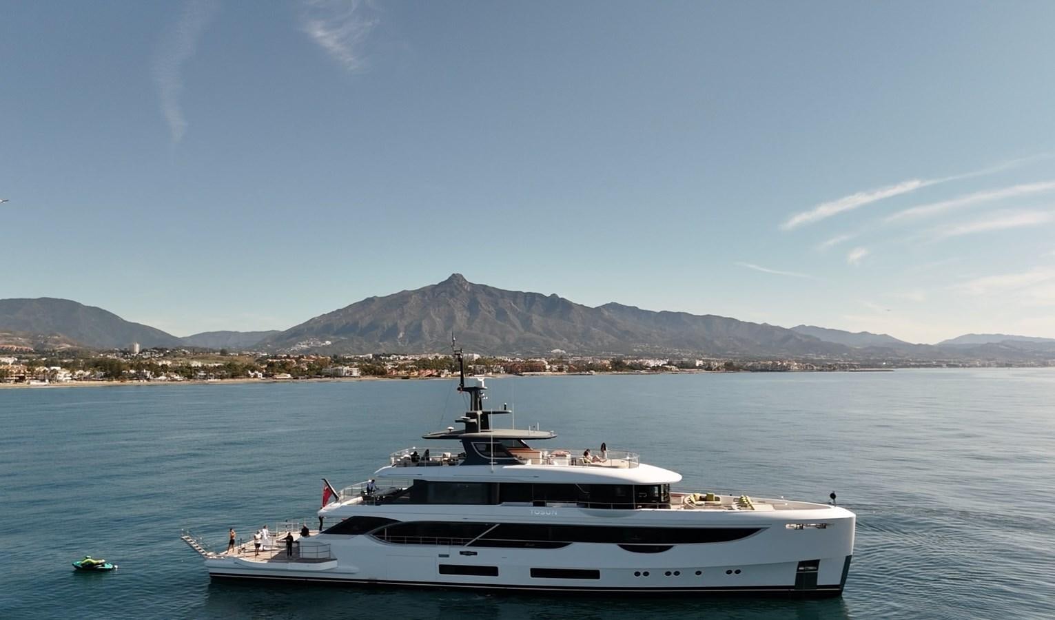 a boat in the water aboard TOSUN Yacht for Sale