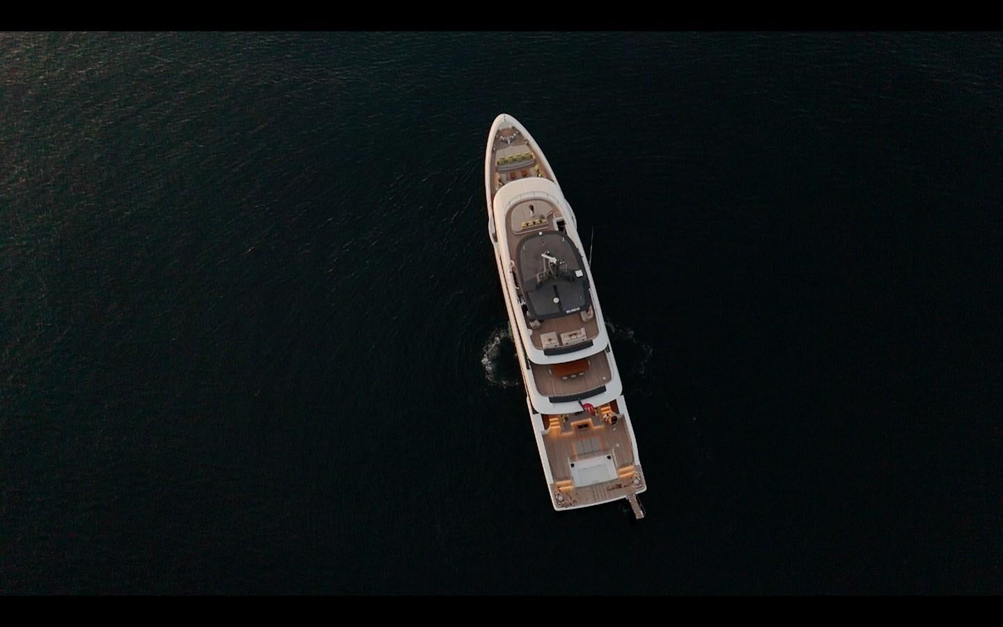 a white and gold object aboard TOSUN Yacht for Sale