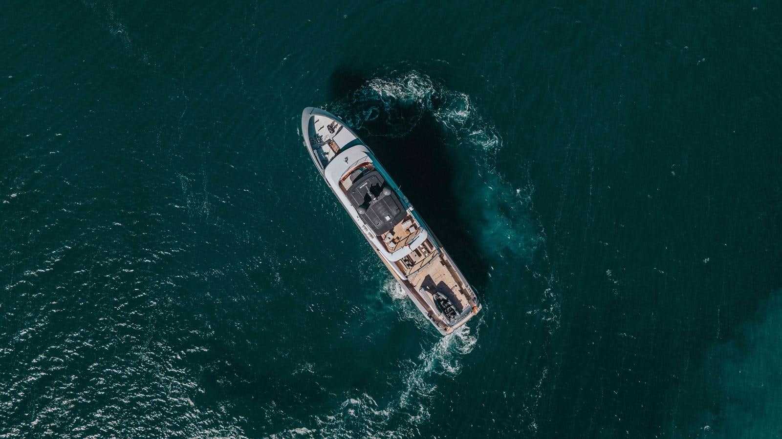 a boat in the water aboard GLOBAS Yacht for Sale