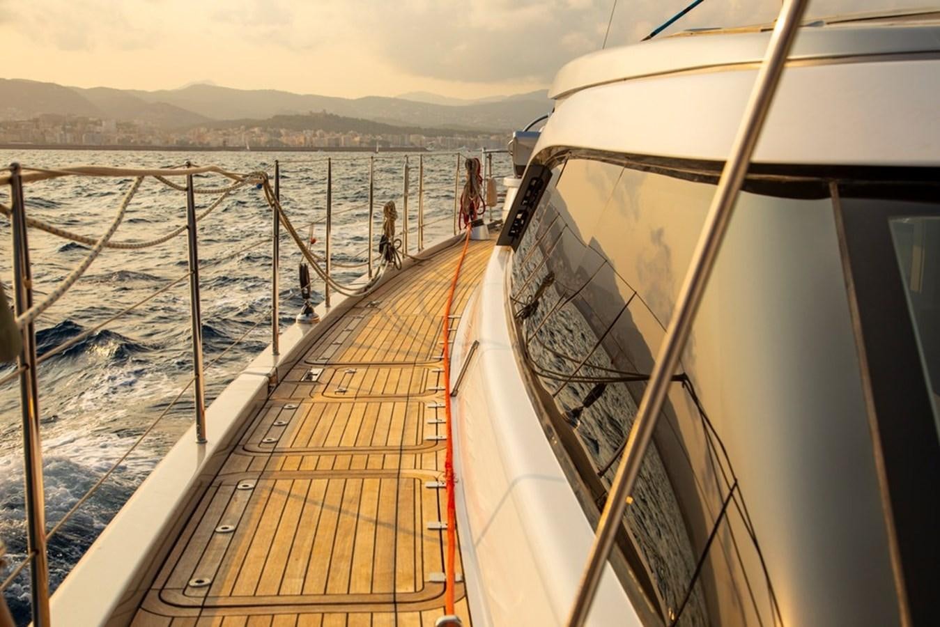 a boat on the water aboard PATEA Yacht for Sale