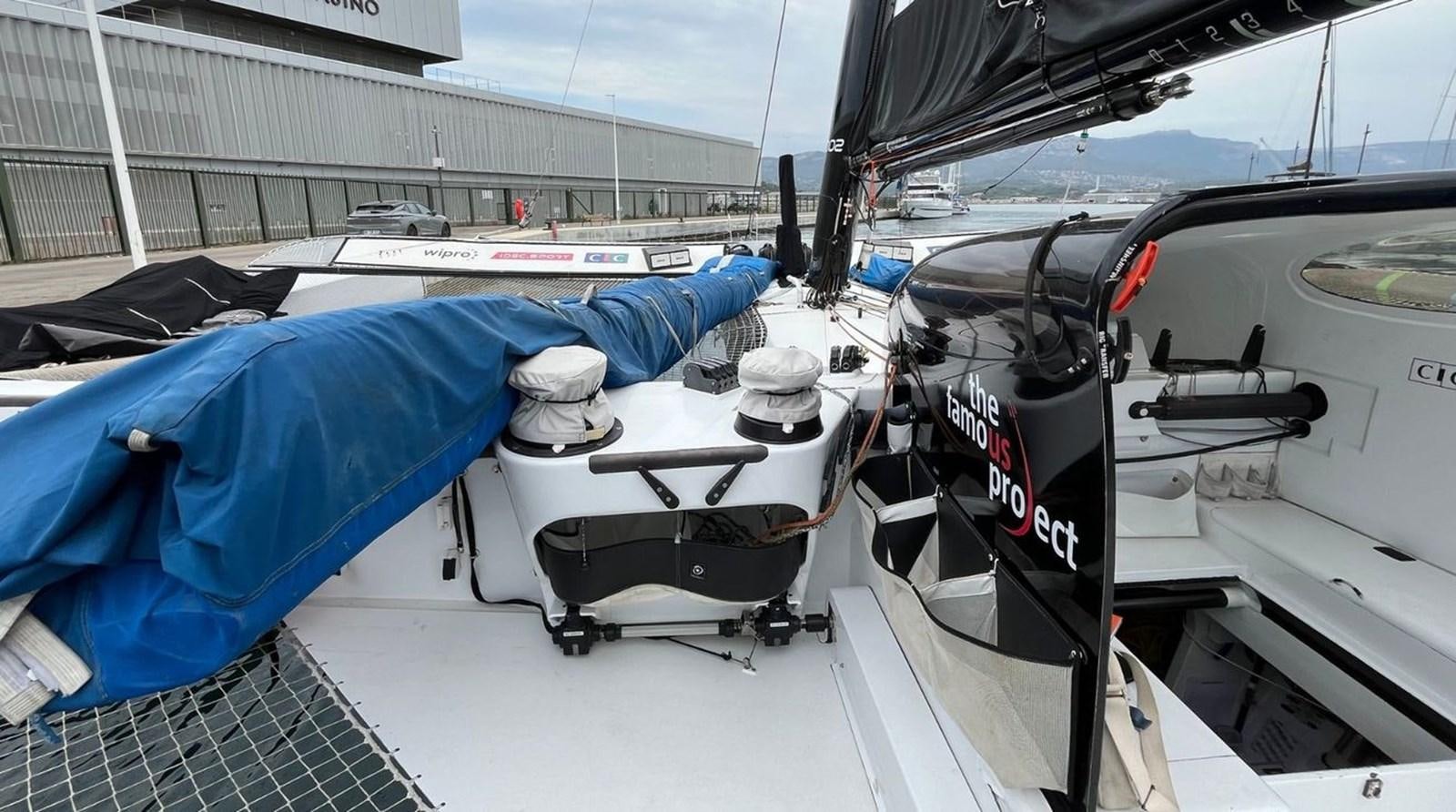 a car with a hood open aboard LIMOSA Yacht for Sale