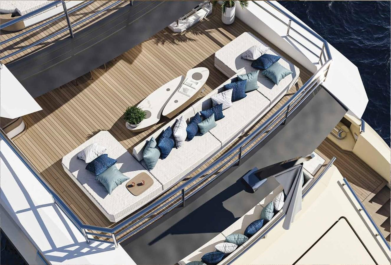 a high angle view of a building aboard BILGIN 170 NB85 52M Yacht for Sale