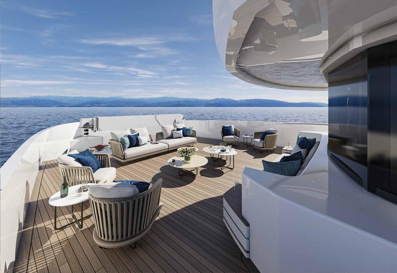 a room with a view of the ocean and the ocean aboard BILGIN 170 NB85 52M Yacht for Sale