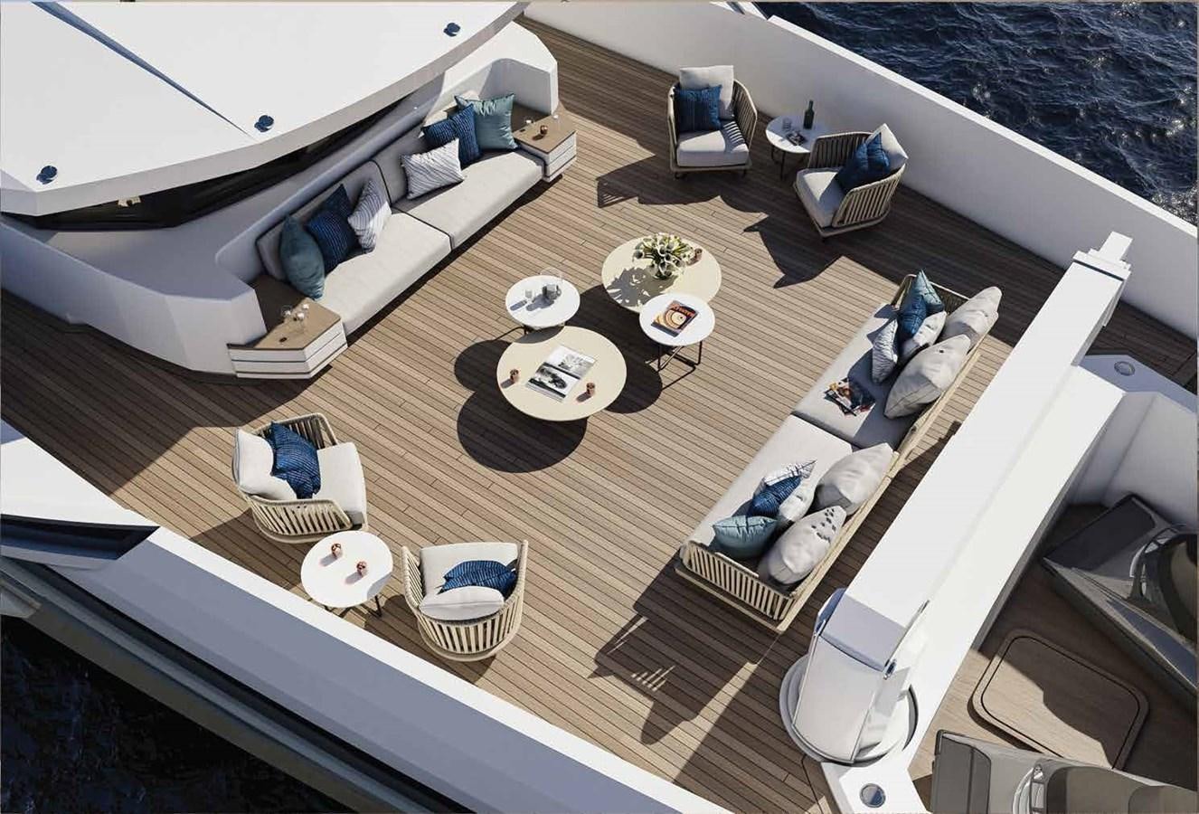 a high angle view of a house aboard BILGIN 170 NB85 52M Yacht for Sale