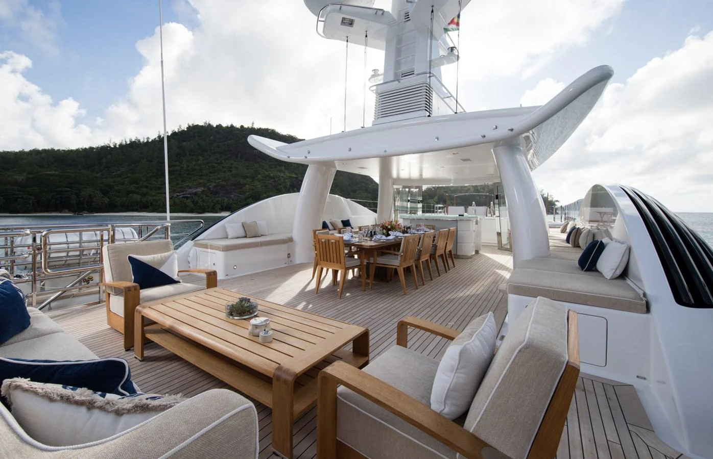 a boat on the water aboard LILI Yacht for Sale