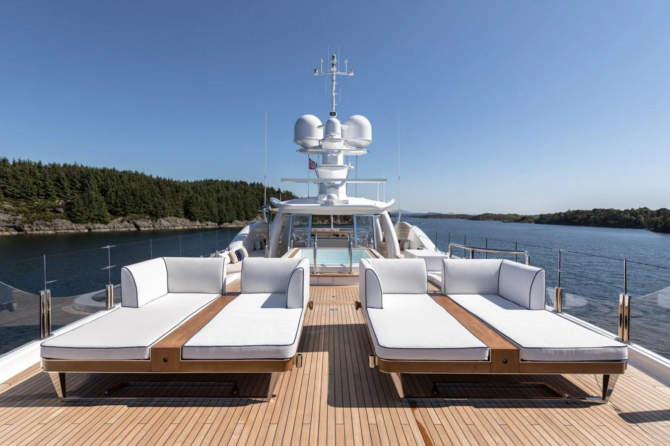 a boat on a dock aboard LILI Yacht for Sale